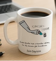Komik - Esprili Kupaa Bardakk İçim Sıkılıyor Yazılı Komik Kupaa Bardakk