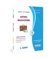 Egem Yayınları Aöf Açık Öğ. Genel Muhasebe Konu Anlatımlı Soru Bankası (Çok Renkli)