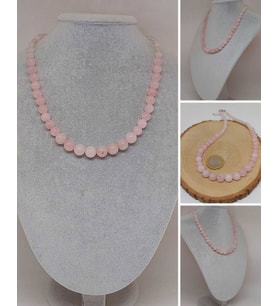Galaksi Serisi Pembe Kuvars Taşı Tasarım Kolye