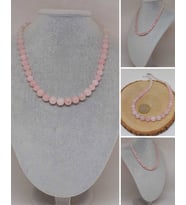 Galaksi Serisi Pembe Kuvars Taşı Tasarım Kolye