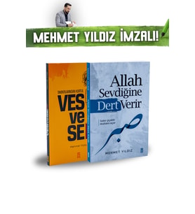 Mehmet Yıldız Vesvesen + Allah Sevdiğine Dert Verir 2 Kitap İmzalı (Yeşil)