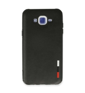 Samsung Galaxy J7 Kılıf Loop Deri Silikon - Siyah