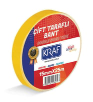 Kraf Çift Taraflı Bant 15 mm x 25 mt 