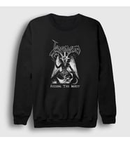 Presmono Unisex Siyah Beast Venom Sweatshirt 121697tt