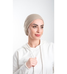 Vizon Pratik Hazır Geçmeli Tesettür Bone Viskon Kumaş Sade 3003_10