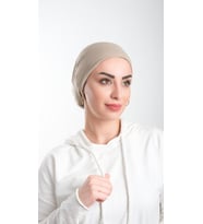 Vizon Pratik Hazır Geçmeli Tesettür Bone Viskon Kumaş Sade 3003_10