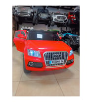 Audi Q-Suv! 12V, Uzaktan Kumandali, Çift Motor, Müzikli, Deri Koltuk Akülü Araba! (Kırmızı)