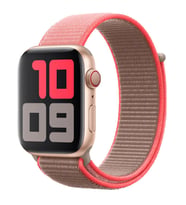 Apple Watch 10/11 42mm-38/40/41mm Kordon Hasır Kordon 2/3/4/5/6/se/7/8/9 (Neon Pembe)