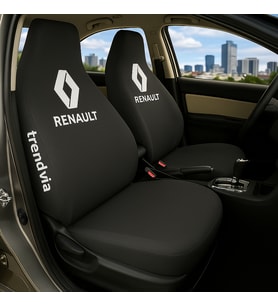Renault Araç Ön ve Arka Koltuk Kılıfı – Penye Oto Servis Koruma Kılıfı (Siyah)