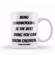 David Beckham Quotes Gift  Vintage Retro Rainbow Style Kupa Bardak Porselen