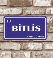 Dekoratif Metal Bitlis 13 Plaka Retro Poster (29x15)