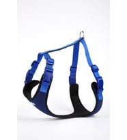 Doggie Softlu Siyah Köpek Bel Tasması 70/95 cm Mavi
