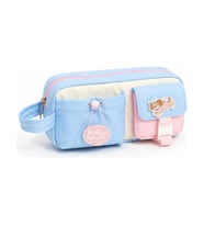 DREAM VEST KÖPECİK ÇOK GÖZLÜ KALEM ÇANTASI MAVİ (U)
