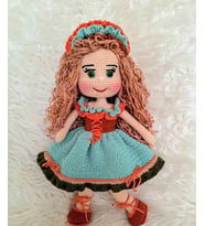 Banuş Bebebek Amigurumi Organik Oyuncak