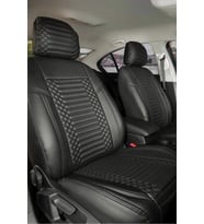 
Ford Escort Lüx Deri Oto Koltuk Kılıfı 5'li Set Tam Takım Pro Tam Siyah