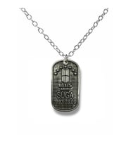 BTS ARMY Metal Künye Kolye  60 cm Zincirli Unisex K-Pop Takı (Gümüş)