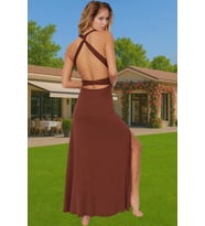 Rahat V Yaka Bağlamalı Maxi Elbise Nefes Alan Polyester Kumaş Rahat Ve Şık Premium Kalite