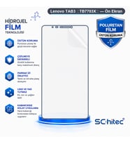 SChitec Lenovo TAB3 （TB7703X） Uyumlu Ön Yüzey Nano Şeffaf Hidrojel Ekran Koruyucu