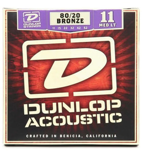 Jim Dunlop DAB1152 Medium-Light 80/20 Bronze Akustik Gitar Teli (11-52)