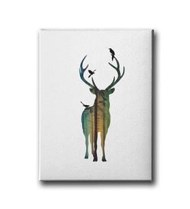 Geyikli Modern Canvas Tablo MİND428