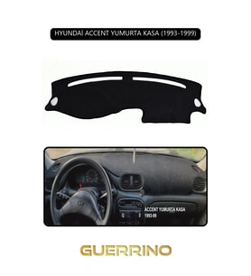 HYUNDAİ ACCENT YUMURTA KASA 1993-1999TORPİDO KORUMA HALISI SİYAH KENAR
