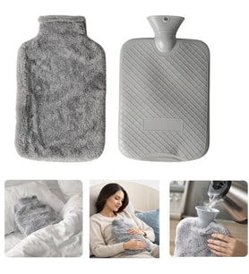 Sunup SN-29909 Peluş Kılıflı Yumuşak Dokulu 30 Cm 2000 Ml Kapasiteli Sıcak Su Torbası