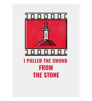 I Pulled The Sword From The Stone Tablo Ahşap Poster Dekoratif