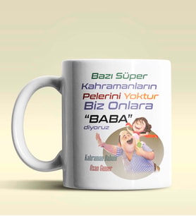 Kişiye Özel Bazı Kahramanların Pelerini Yoktur3 Beyaz Kupa Bardak