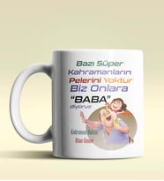 Kişiye Özel Bazı Kahramanların Pelerini Yoktur3 Beyaz Kupa Bardak
