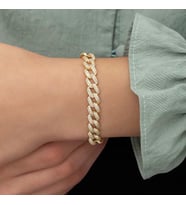 Gümüş Gold Taşlı Gurmet Bayan Bileklik