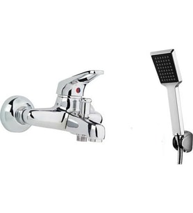 Arçe Mix Banyo Bataryası Siyah Kare Duş Seti
