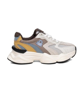 Benetton BNI-11121 Kadın Klasik Sneaker Bej