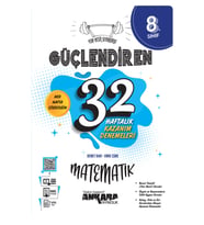 kitabın başkenti ankara yayıncılık 2024 Müf. 8.Sınıf Matematik Güçlendiren 32 Haftalık Kazanım Denemeleri "Yeni Nesil Sorularla" (Çok Renkli)