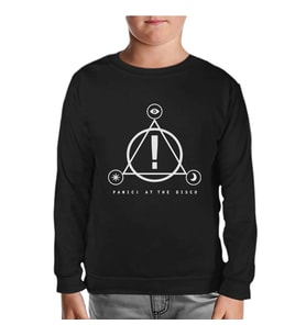 Panic at the Disco! - Triangle Siyah Çocuk Sweatshirt