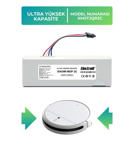 Xiaomi Mi Vacuum Mop 2c 2in1 Uyumlu Batarya (ULTRA YÜKSEK KAPASİTE) 6400mah Robot Süpürge Pili