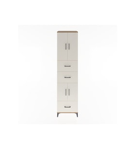 Hyperion Dolap 3 Raflı 3 Çekmeceli 4 Kapaklı 60x44x243 Çam-Aytaşı