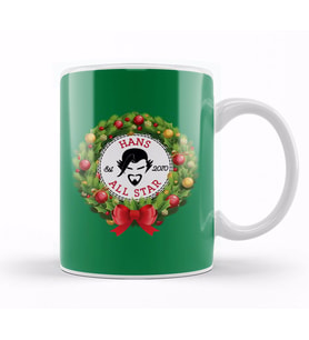Christmas All Star Overwatch Hans Wreath Kupa Bardak Porselen
