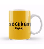 David Beckham Kupa Bardak Porselen