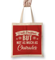 I Hate Christmas But Not As Much As Charades Bez Çanta Uzun Saplı