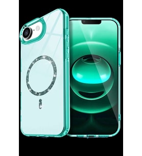 iPhone 16E Live Diamond Magsafe Kapak - Yeşil