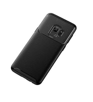 Samsung Galaxy S9 Kılıf Karbon Silikon Case (Siyah)