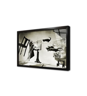 Dali Atomicus Philippe Halsman Çerçeveli Cam Tablo
