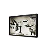 Dali Atomicus Philippe Halsman Çerçeveli Cam Tablo