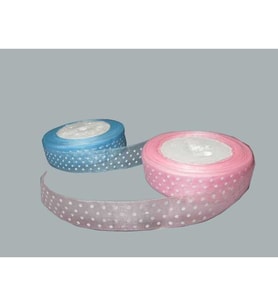 KURDELA ORGANZE PUANLI 2 CM MAVİ PK:23 MT-