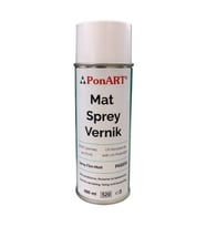 Ponart Mat Sprey Vernik 400 ml. (Akrilik, Tempera, Yağlıboya) 