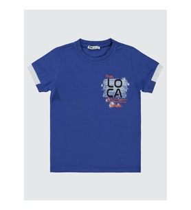 Civil Boys Erkek Çocuk Tişört 6-9 Yaş Saks Mavisi (SAKS MAVI)