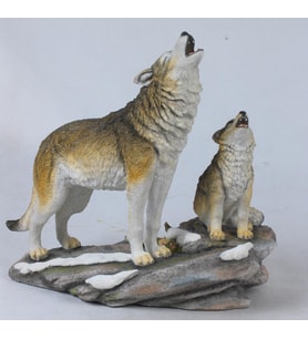 VERONESE BİBLOLAR › Wise Hayvanlar Alemi-KURT VE YAVRUSU-27*16,5*25 CM-jWU74621VA