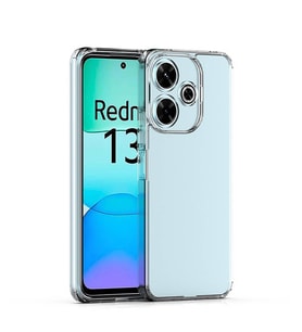 Xiaomi Redmi 13 4G Kılıf Şeffaf İnce ve Esnek Süper Silikon Kılıf (Renksiz)