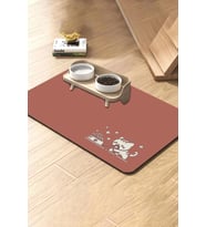 MAtGo Pati Mama Çeken Kedi Beslenme Matı Kaymaz Sıvı Geçirmez Kedi Köpek Mama Paspası 50x70cm