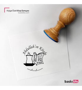 Kişiye Özel Kitap Damgası Kitap Mührü Kaşe Kitap Mühür Özel Damga 336